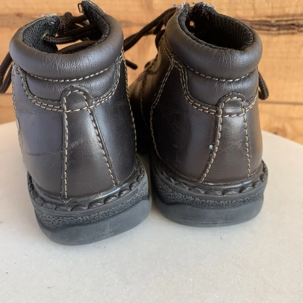 VTG Y2K 90's Chunky Toddler‎ Boots Sneakers Size 5 Kids Brown TKS Grunge
